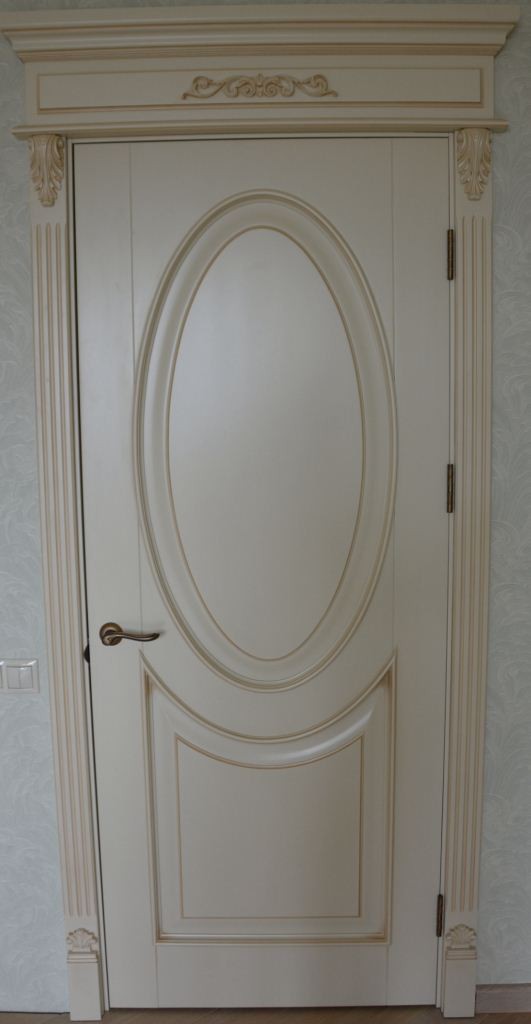 Глянцевые двери межкомнатные белая эмаль